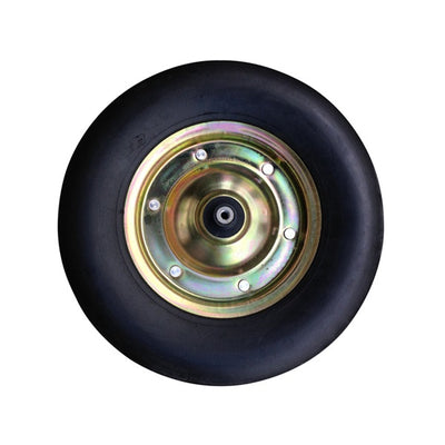 Roue pleine Fort 400x100 jante galvanisée axe 13cm