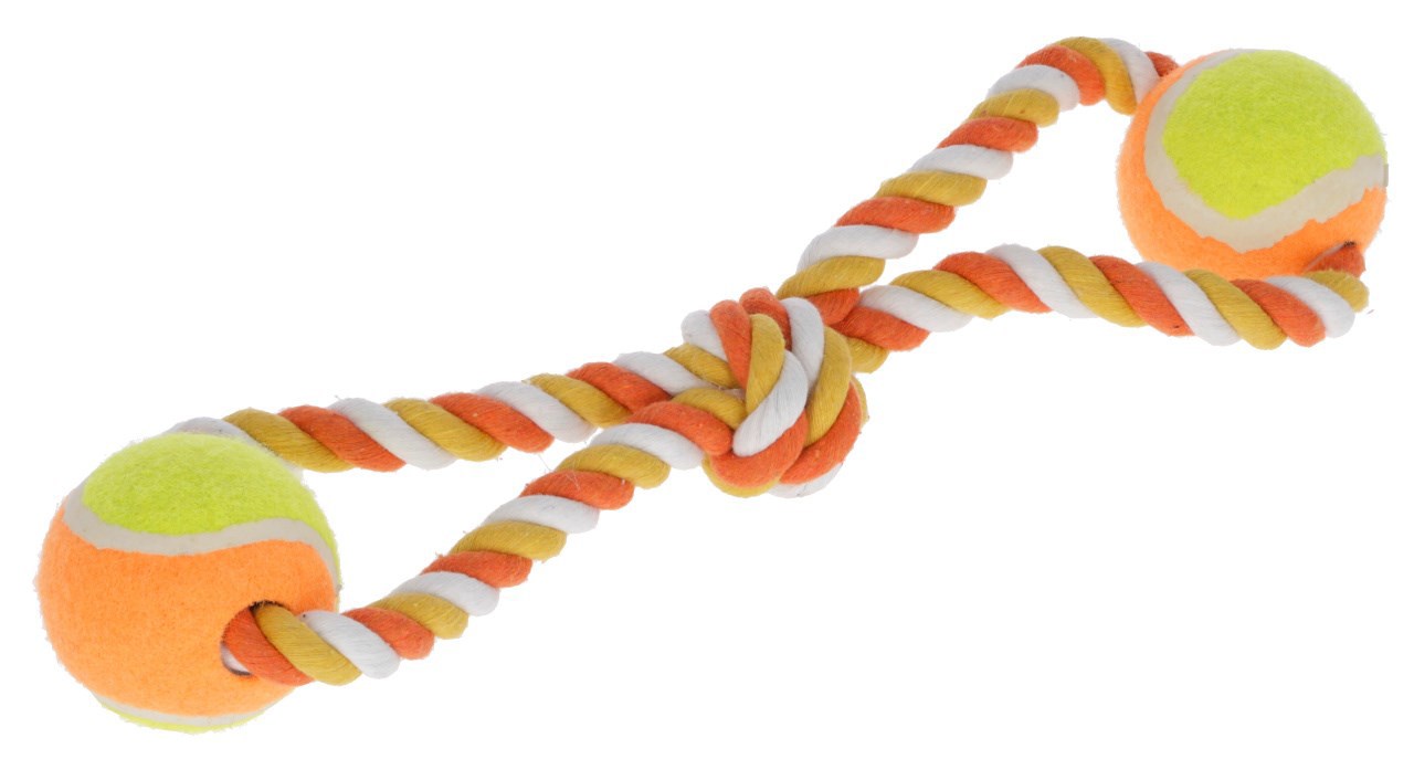 Kerbl jouet à tirer balles 34 cm coton orange