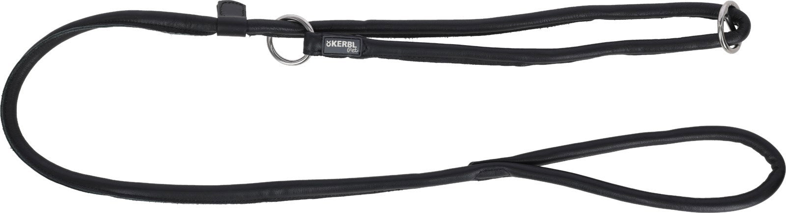 Ligne de glissement en cuir de vachette roma 170 cm 8 mm noir