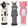 Jouet en latex pour chien, vache, cochon, âne