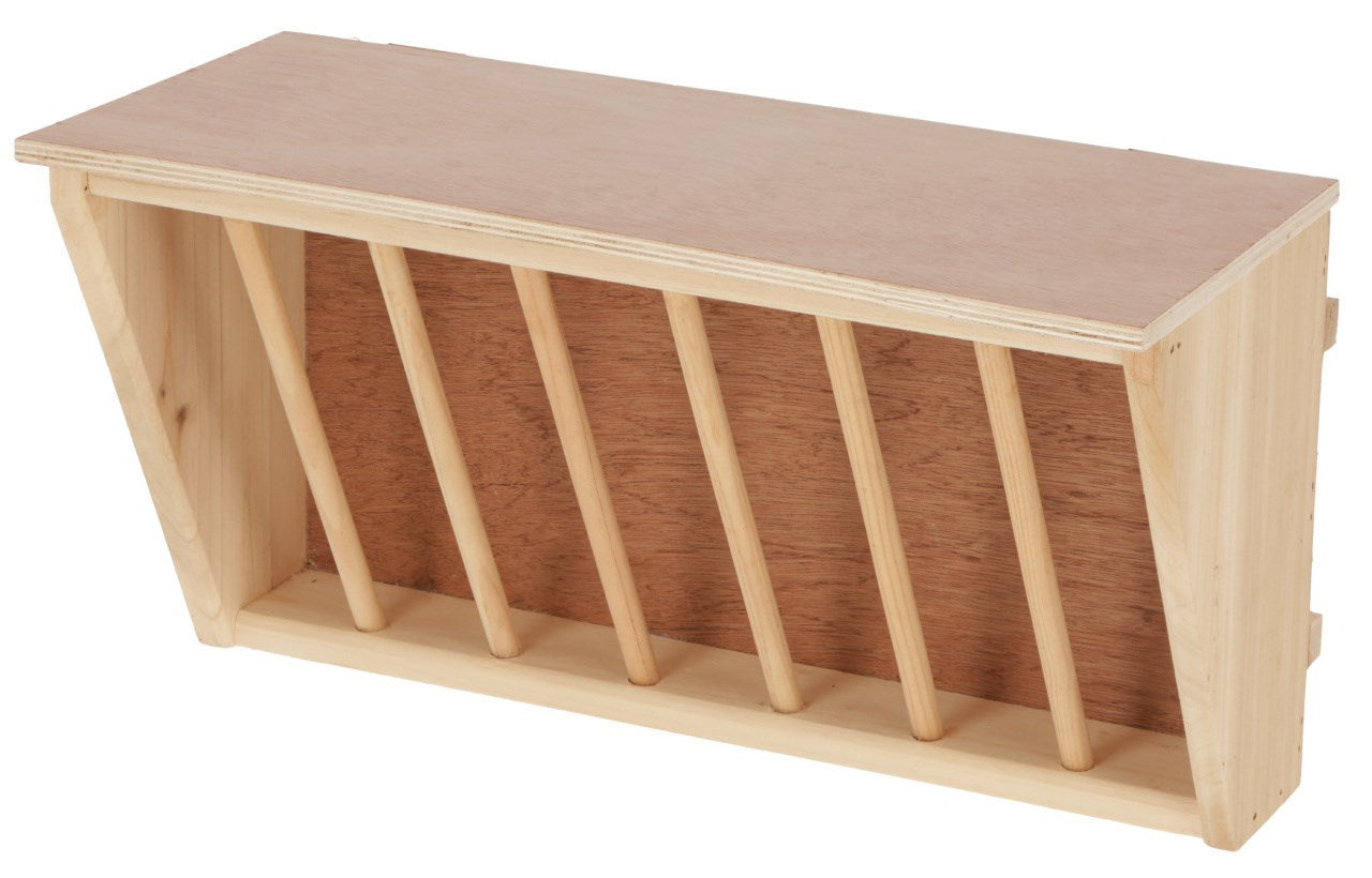 Râtelier à foin Kerbl avec planche d'assise 37 x 17 x 20 cm