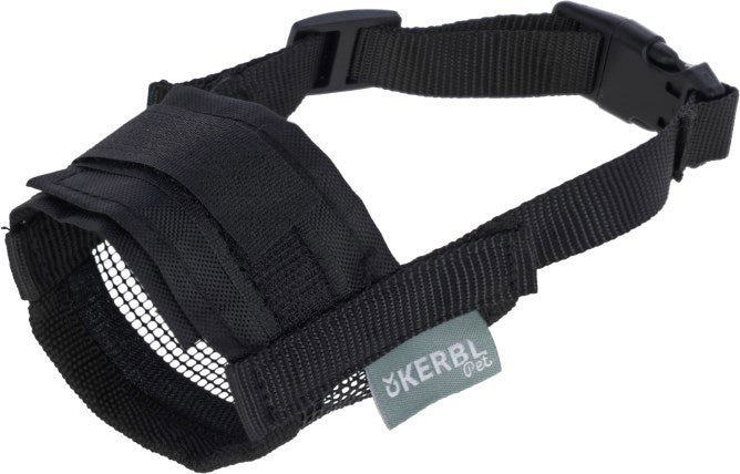 Muselière en nylon pour chien taille L noir