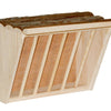 Râtelier à foin Kerbl xl avec planche d'assise naturelle 28 x 205 x 22 cm