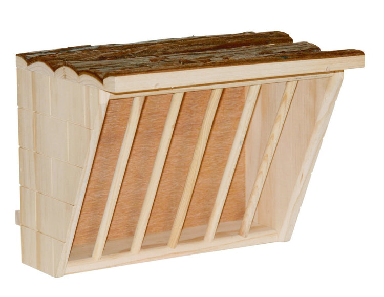 Râtelier à foin Kerbl xl avec planche d'assise naturelle 28 x 205 x 22 cm