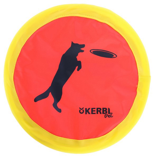 Frisbee en nylon 24 cm couleur fluo