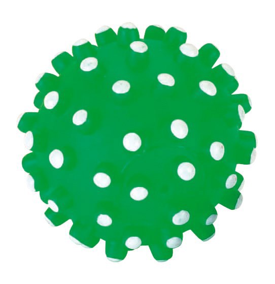 Balle jouet en vinyle env. 12 cm avec clous couineurs