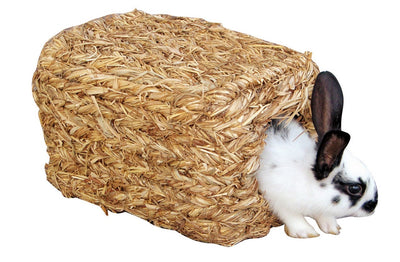 Cabane en herbe Kerbl avec 2 trous de 28 cm de long