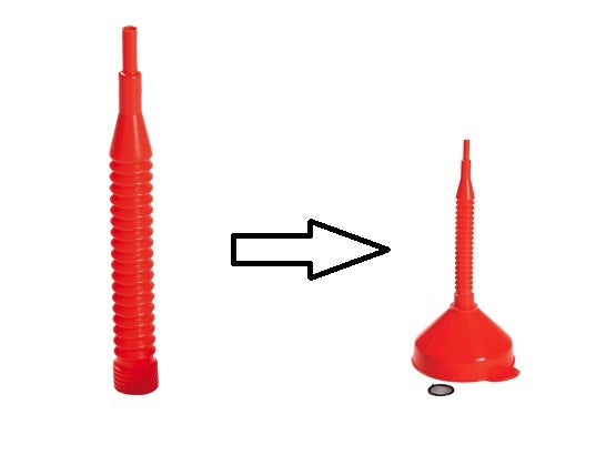Bec flexible pour entonnoir