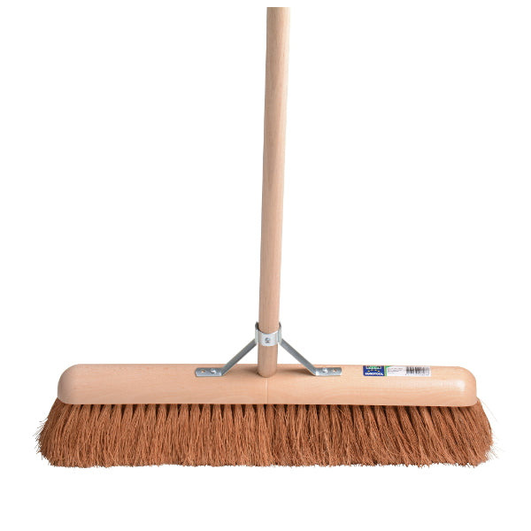 Mm eurotool products balayeuse de sol fsc 60cm bois de coco mm avec manche 150cm