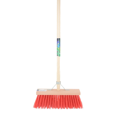 Mm eurotool products balai fsc 35cm fibre synthétique rouge mm plus manche 150cm plus porte-bâton