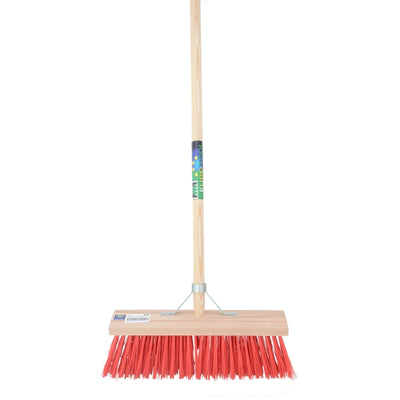 Mm eurotool products balai fsc 41cm fibre synthétique rouge mm plus manche 150cm plus porte-bâton