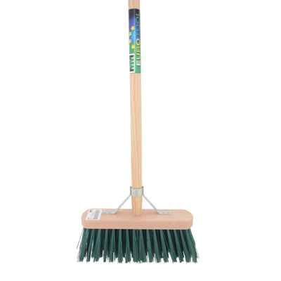 Mm eurotool balai fsc 29cm fibre synthétique vert mm avec manche 140cm