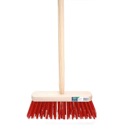 Balai Mm eurotool fsc 29cm fibre synthétique rouge mm avec manche 120cm promotion