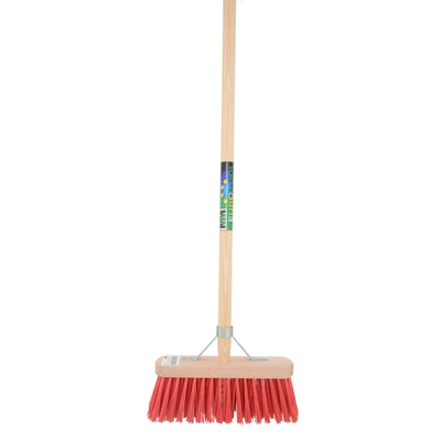 Balai Mm eurotool fsc 29cm fibre synthétique rouge manche mm 150cm porte-bâton