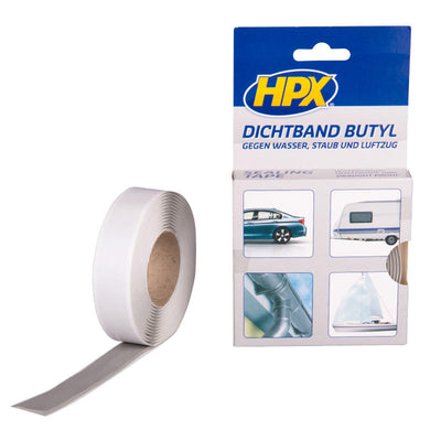 Ruban d'étanchéité Hpx butyle gris 20mm x 3m