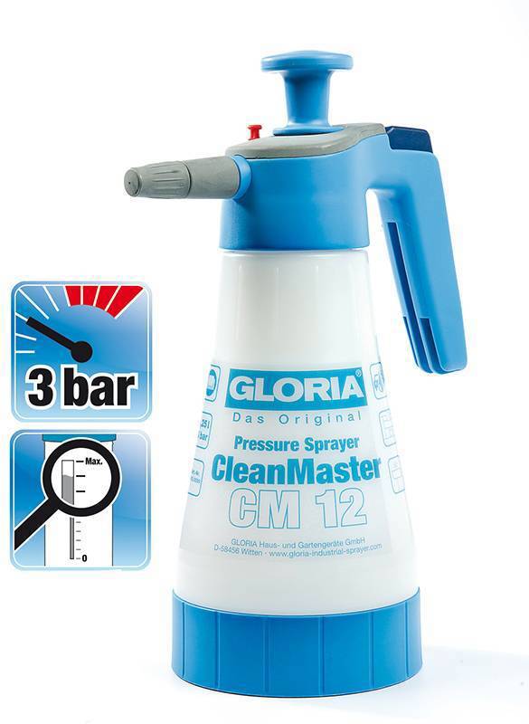 Pulvérisateur à pression manuel Gloria clean master cm12 125 litres