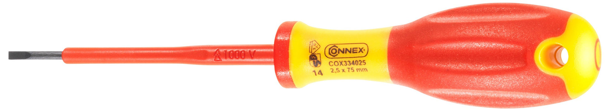 Tournevis Connex plat 25x75 isolé 1kv 2