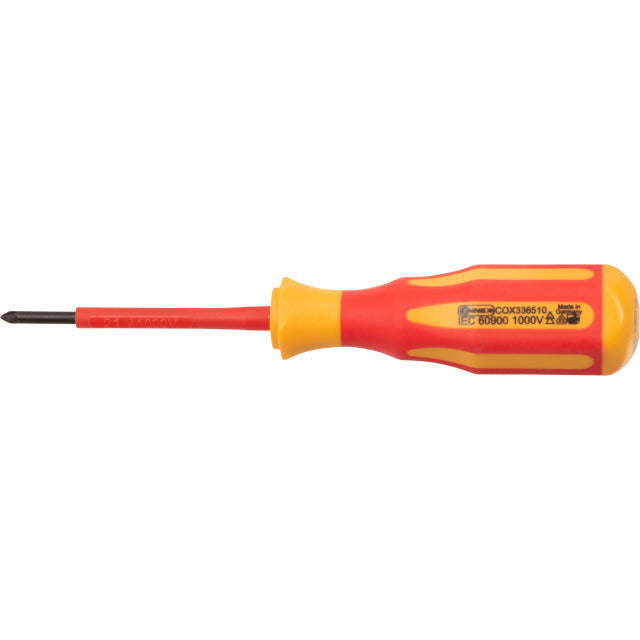 Tournevis Connex croix pz1 80mm isolé 1kv