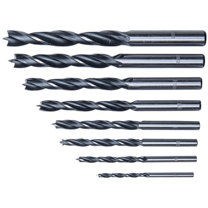 Connex jeu de forets à bois 3 10mm 8pcs rouge
