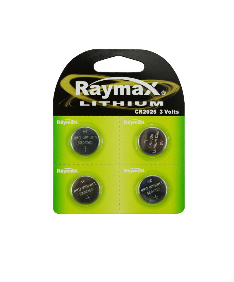 Raymax products pile bouton 3v cr2025 4 pièces