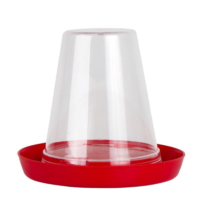 Abreuvoir poussin Olba transparent avec plateau inférieur 600ml