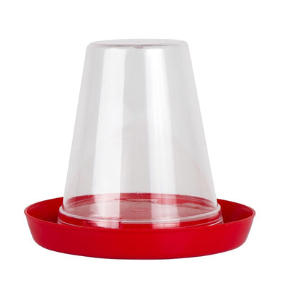 Abreuvoir poussin Olba transparent avec plateau inférieur 600ml