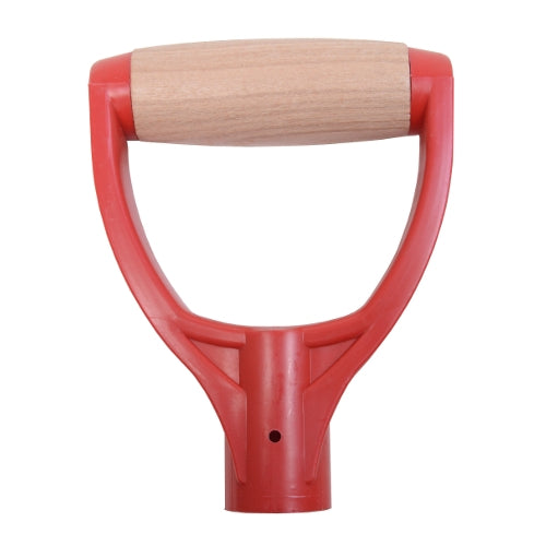 Manche en plastique D avec rouleau en bois