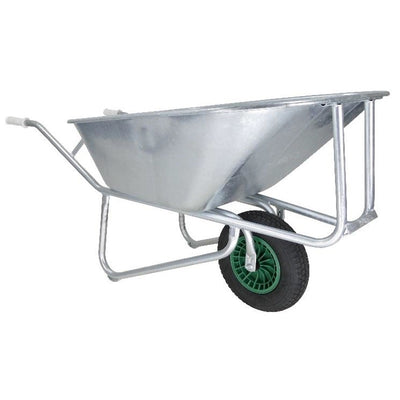 Brouette Fort conteneur acier 230l base galvanisée