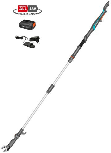 Ensemble sécateur télescopique à batterie Gardena 250 p4a