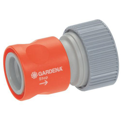 Pièce de transition du professeur de Gardena avec arrêt d'eau 19 mm (1 2