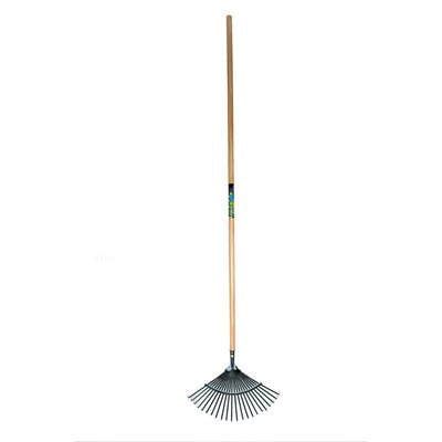 Râteau à gazon Mm eurotool mm 22tds dents plates avec manche 150cm