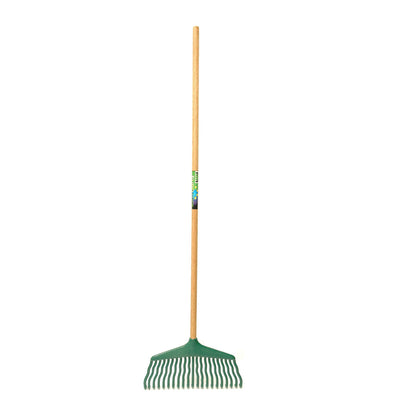 Râteau à gazon Mm eurotool mm plastique avec poignée 130cm