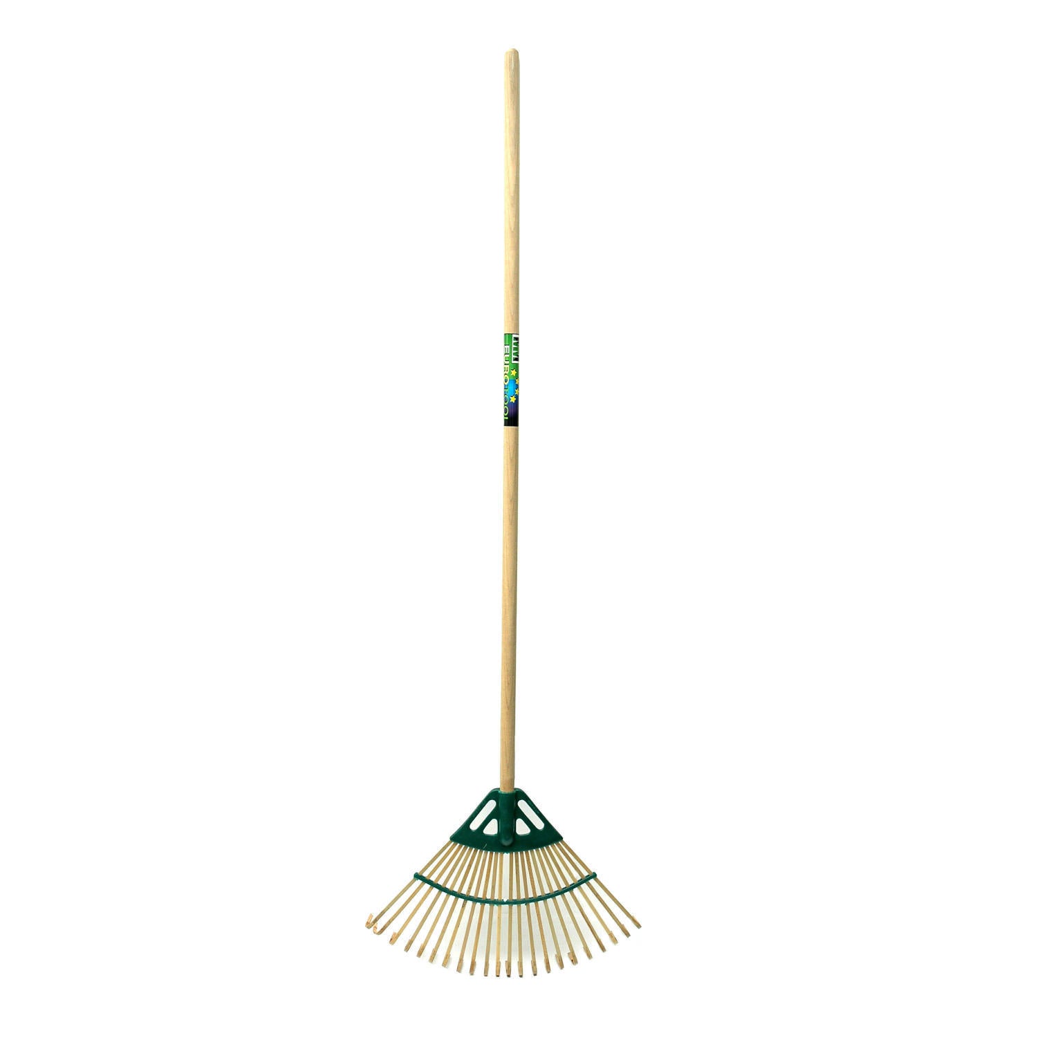 Râteau à gazon Mm eurotool mm bambou 22tds avec manche 120cm