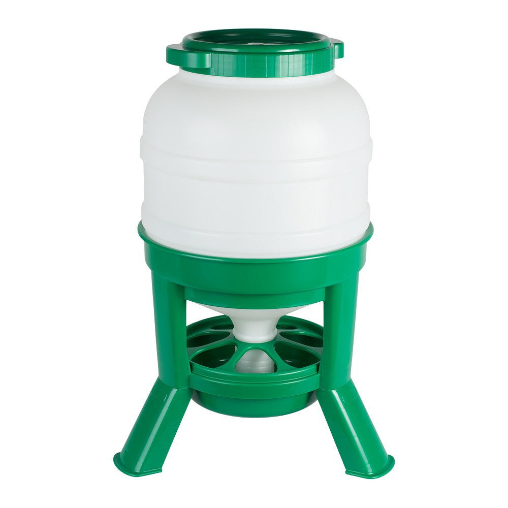 Trémie d'alimentation Olba 30 litres en plastique vert