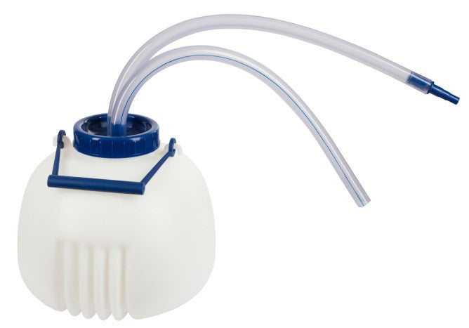 Quart de traite 8 litres blanc-bleu