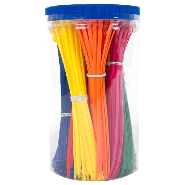Attache-câble mm assortiment 9 couleurs x50 pièces