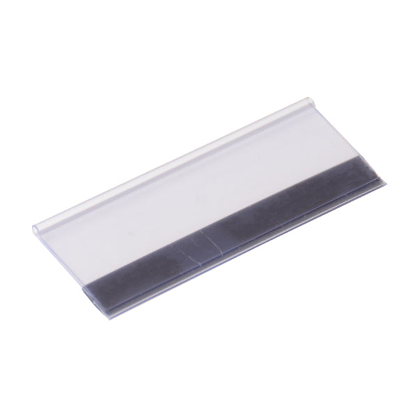 Bande de prix 100x38mm transparente avec bande magnétique