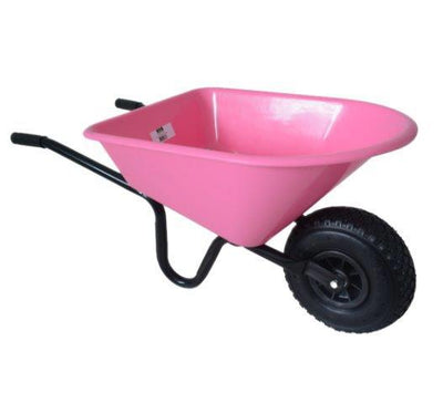 Produits brouette pour enfants mm rose métal plastique