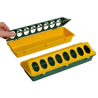 Olba products mangeoire pour poussins en plastique 30cm jaune-vert