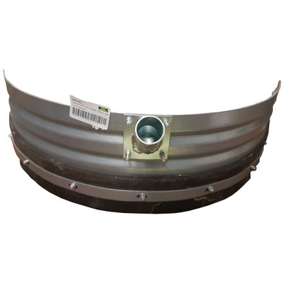 Mm eurotool products grattoir à fumier rond lourd 80cm avec toile en caoutchouc