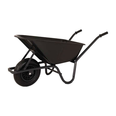 Mm products brouette 85l récipient en plastique noir base gel ged