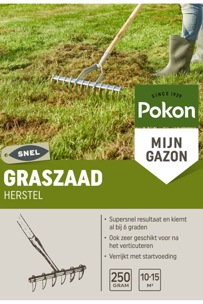 Récupération de graines de gazon Pokon sos 250gr - 7684411100