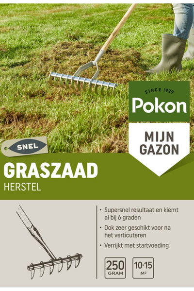 Récupération de graines de gazon Pokon sos 250gr - 7684411100