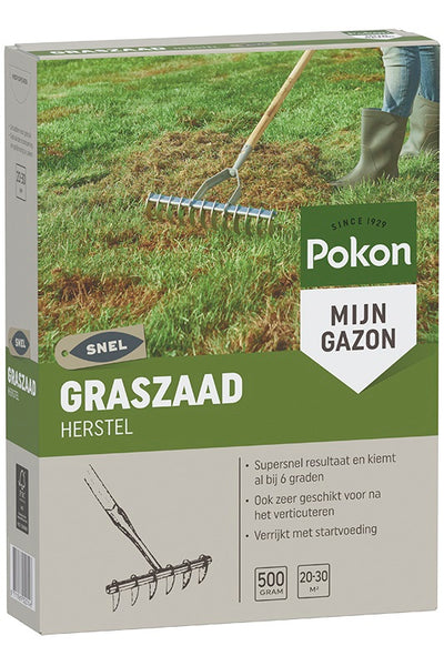 Récupération de graines de gazon Pokon sos 500gr - 7684540100