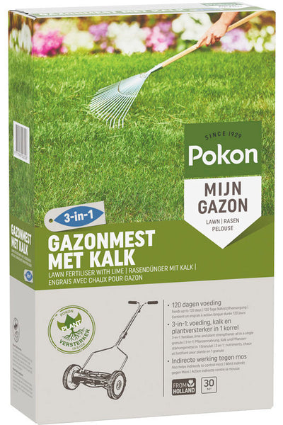 Engrais à gazon Pokon à la chaux 2kg pour 30m² - 7686799400