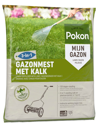 Engrais à gazon Pokon à la chaux 8,4kg pour 125m² - 7686814400