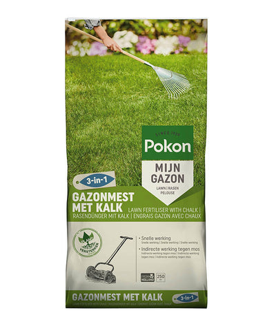 Engrais à gazon Pokon à la chaux 16,8kg pour 250m² - 7686990400