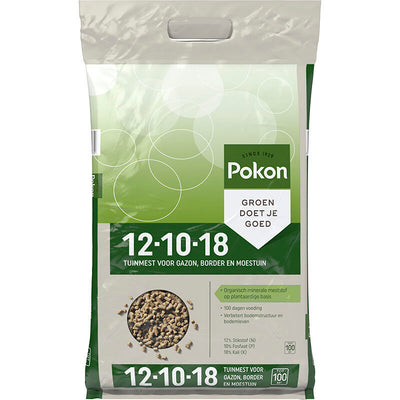 Engrais de jardin Pokon 12 10 18 375kg minéral organique