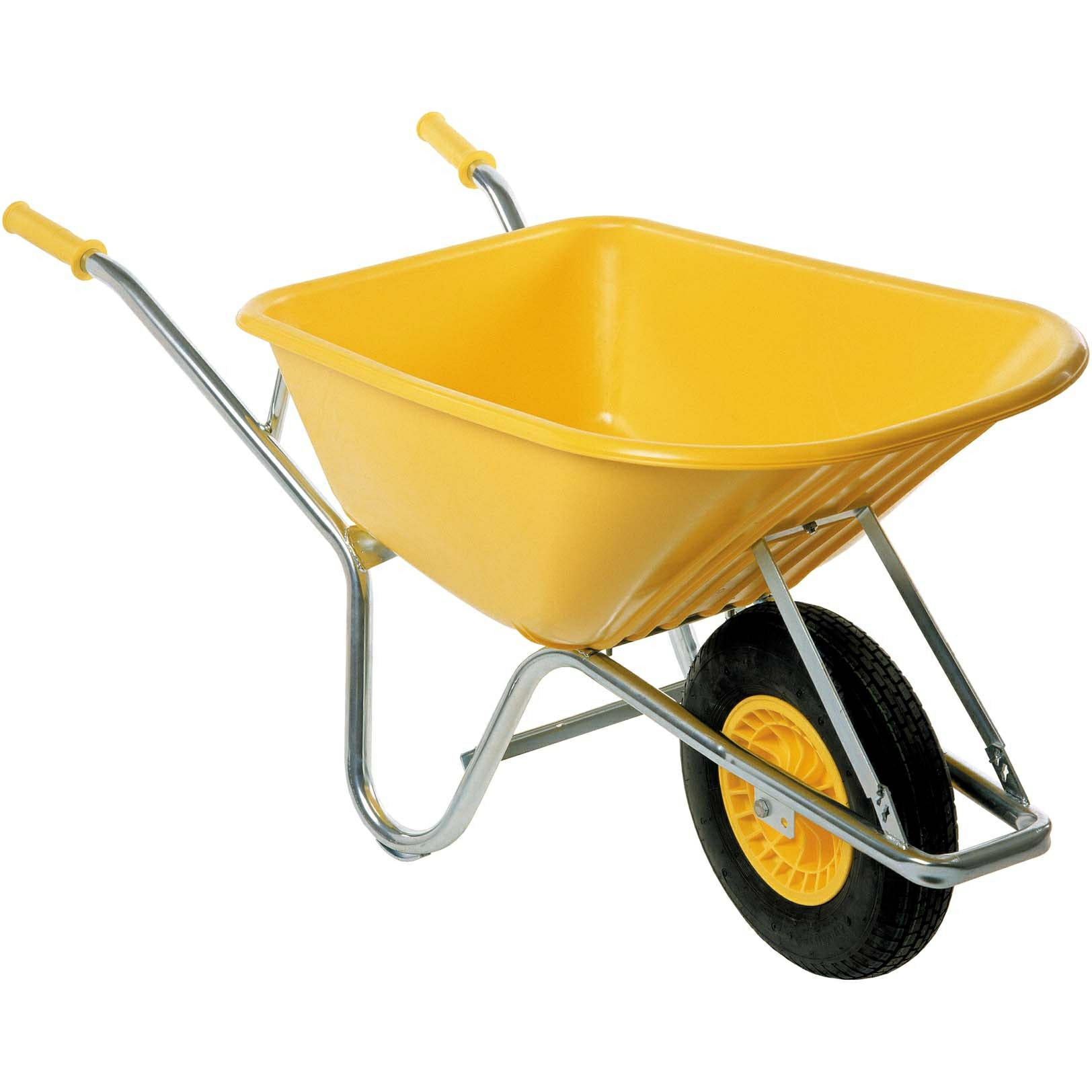 Brouette Fort 100l jaune type pe100