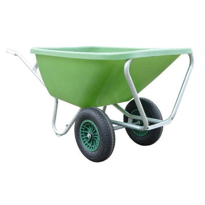 Fort products brouette FS 200L base galvanisée verte 2 roues pneumatiques